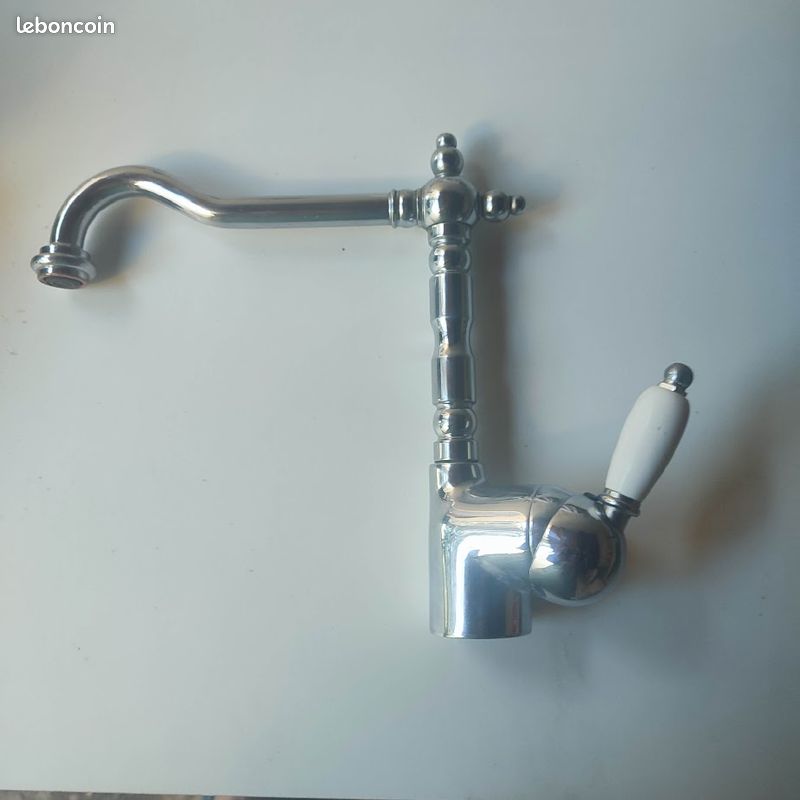 Robinet Ancien P. VEBER Paris - Eau Froide - Chromé - Vintage Années 80 - Neuf