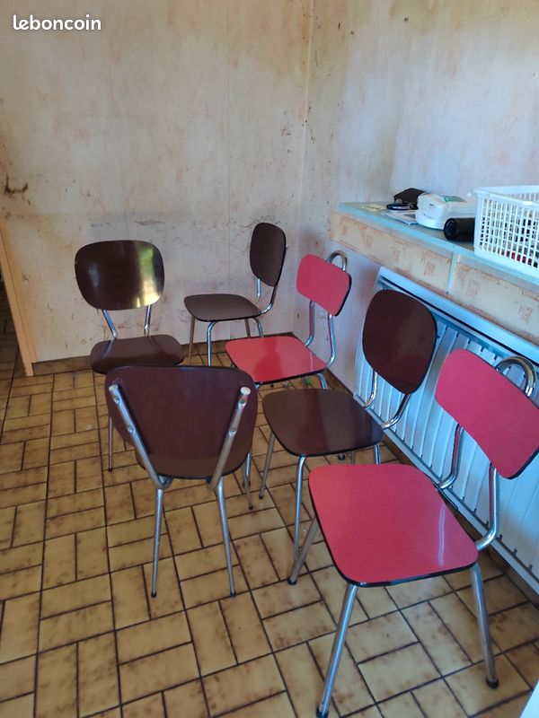 Chaises et table formica (image 3)