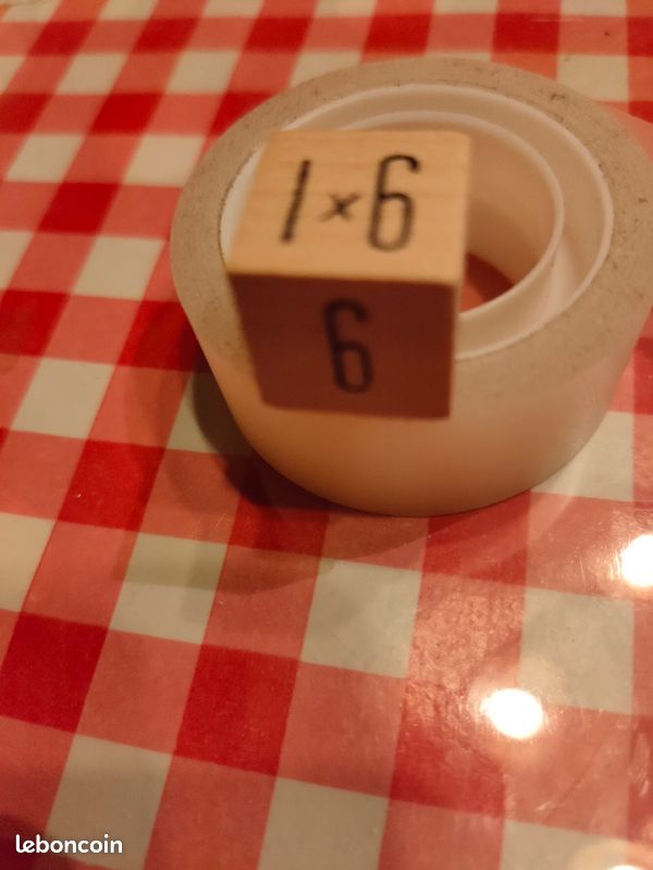 Table de multiplication en bois naturel (image 2)