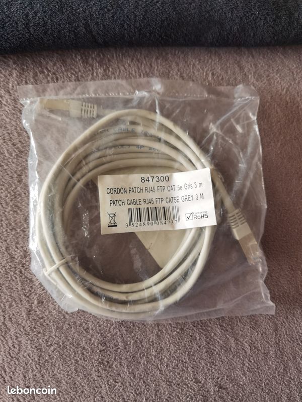 Cable rj45. 3metres (image 1)