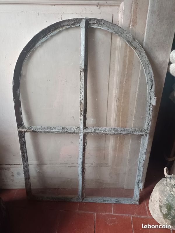 Fenêtre Déco Grange En Fer Gris – Style Rustique Ancien 54 X