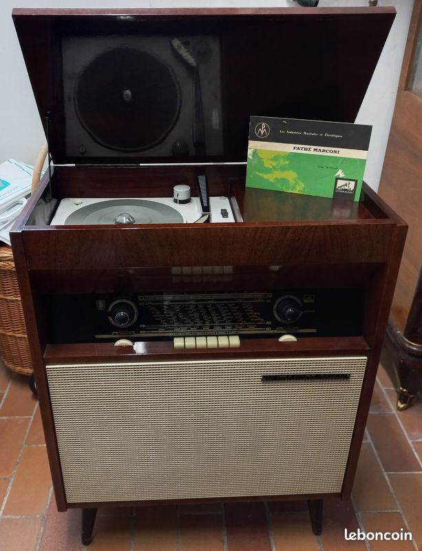 Tourne disque radio vintage La Voix De Son Maître - Photo, audio & vidéo