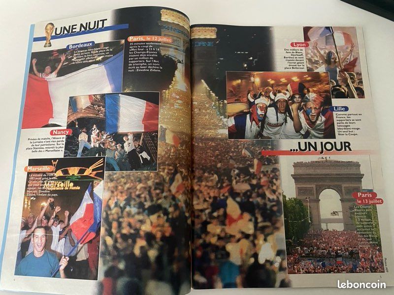 Lot De 7 Magazines Collectors Coupe Du Monde France 98 - L'Équipe & Paris Match