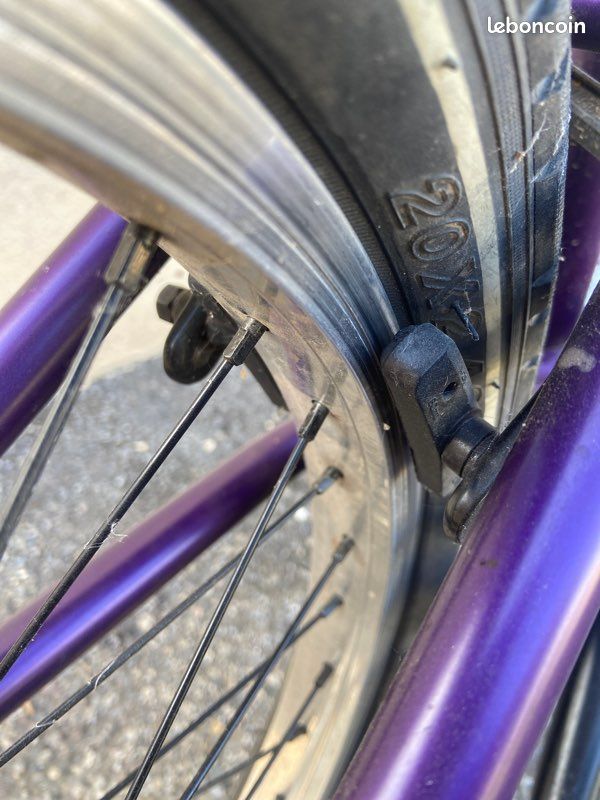 Étrier De Frein Arrière BMX Freestyle Star 980 Violet - Vintage Années 80 NOS