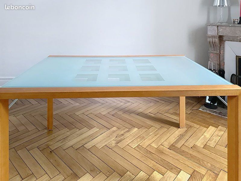 Table en verre et bois extensible LIGNE ROSET (image 5)