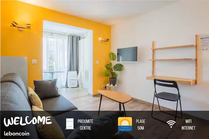 Appartement 1 pièce 21 m² · à Palavas-les-Flots · 21 m² · 550 €/mois