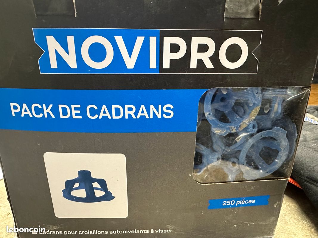 NOVIPRO - Pack de 250 cadrans pour croisillons autonivelants à visser -  Novipro