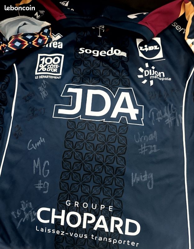 Maillot équipe de France handball dédicacée