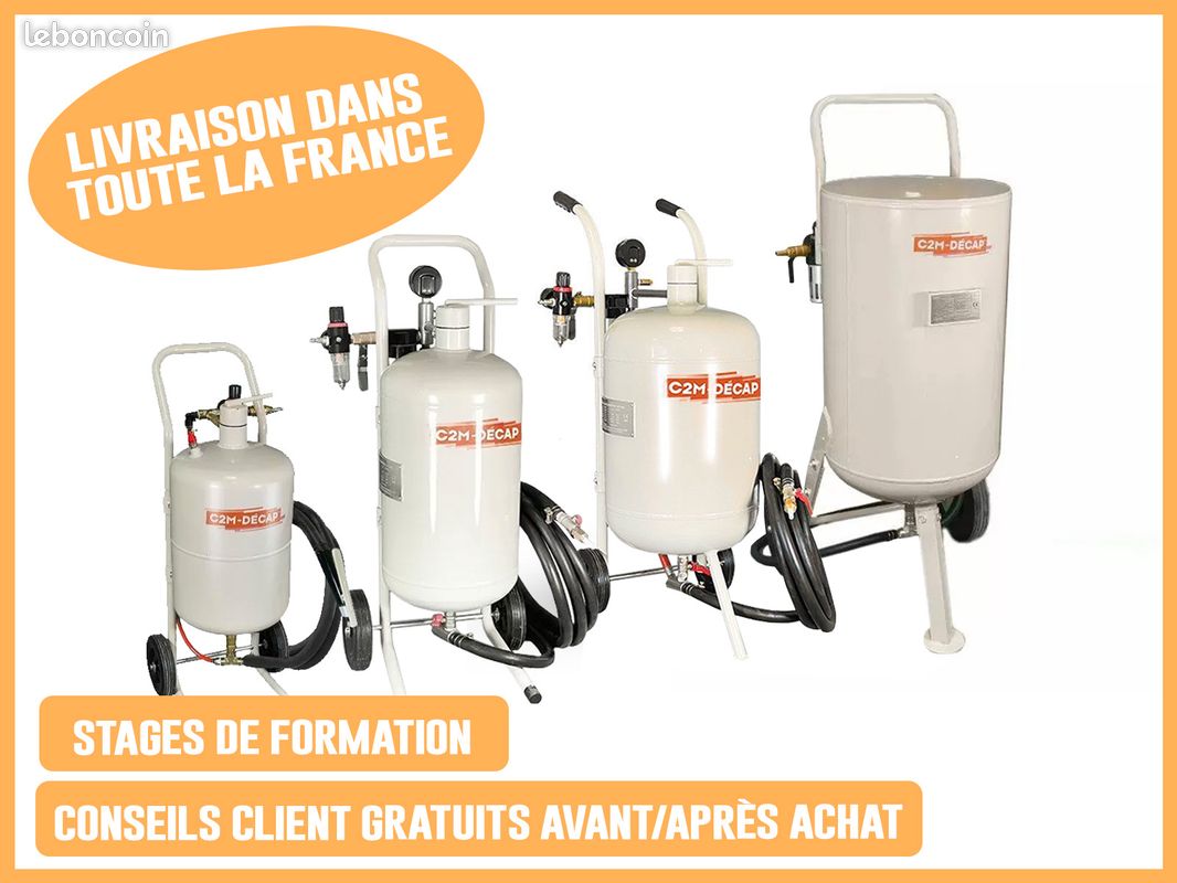 Sableuse Aérogommeuse Bois Métal Pierre AEROCAP C2M Jumbo – (image 2)