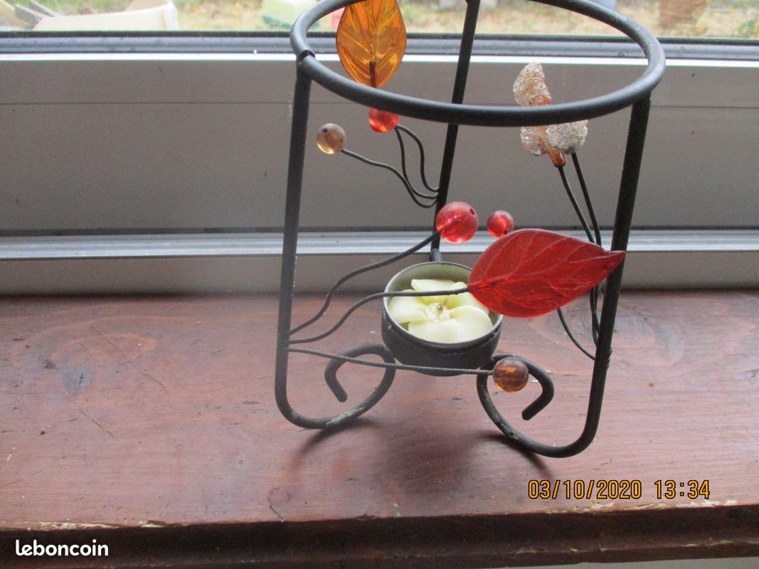 Lampe a poser socle en bois (image 10)