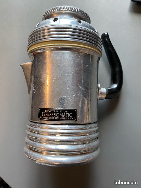 Cafetière à Piston Regina - Tisanière/Cafetière Espresso - Aluminium Cuivré - Années 50
