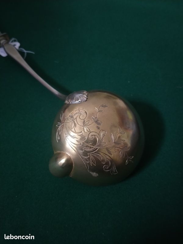 Louche à punch, argent fourré (image 3)