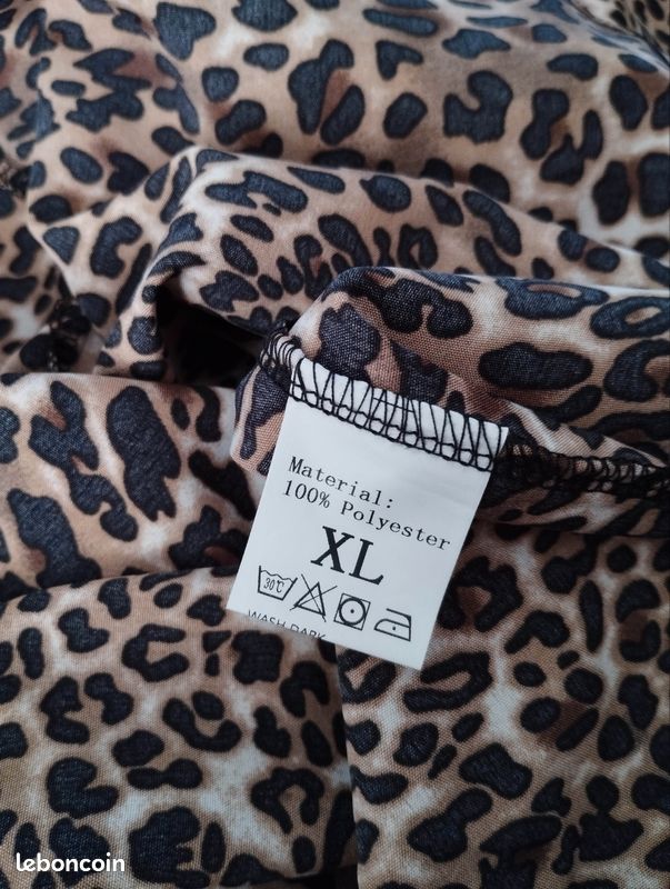 Blouse femme élégante taille XL imprimé léopard (image 5)
