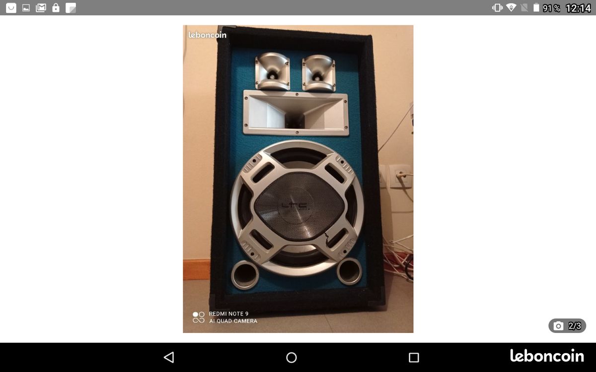 Sono ltc 700 + 2 enceintes luminesentes 600 watts chacune (image 2)