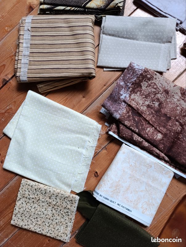👉 Lot de 25 coupons de tissus + 1livre gratuit. Patchwork. Loisirs créatifs (image 2)