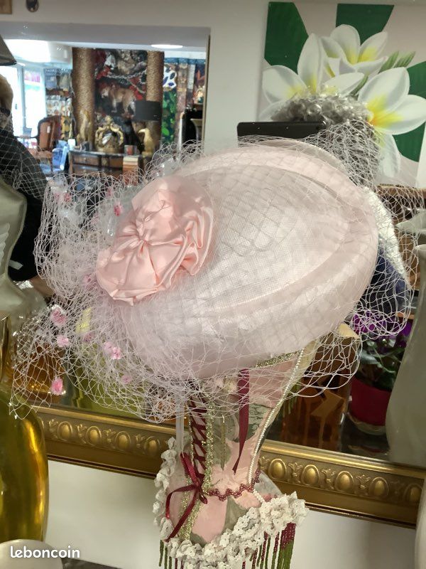 Très Belle Bibi Rose Petite chapeau pour MariageTBE (image 3)