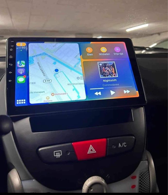 installation autoradio android & Carplay sur Peugeot 107/Citroen C1 et  Toyota Aygo 