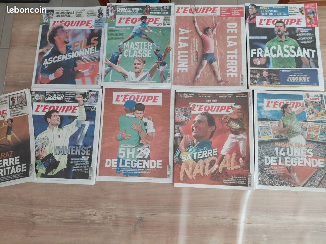 Journaux l'équipe tennis alcaraz djokovic fils nadal (image 3)