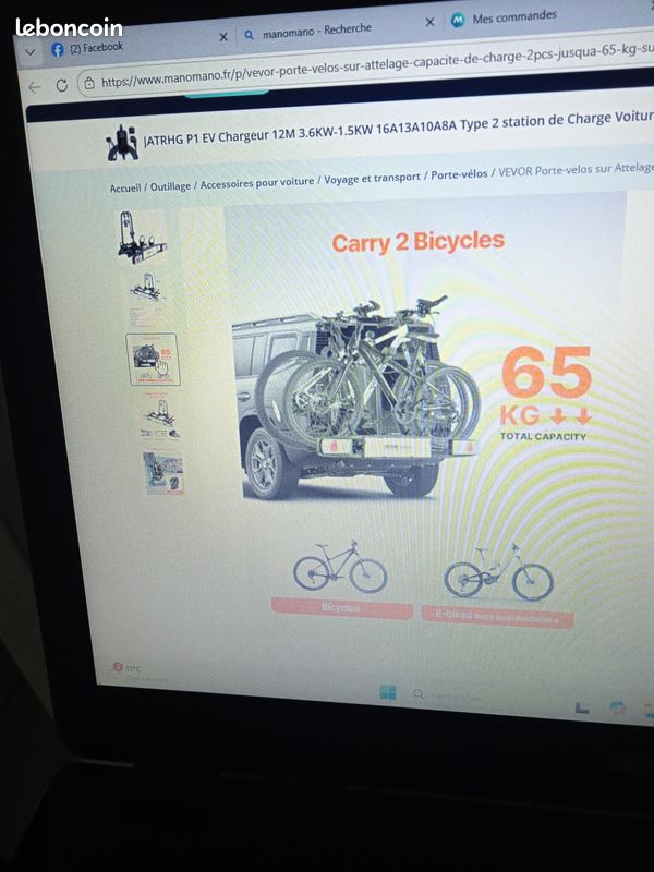 Porte vélo vevoor (image 1)