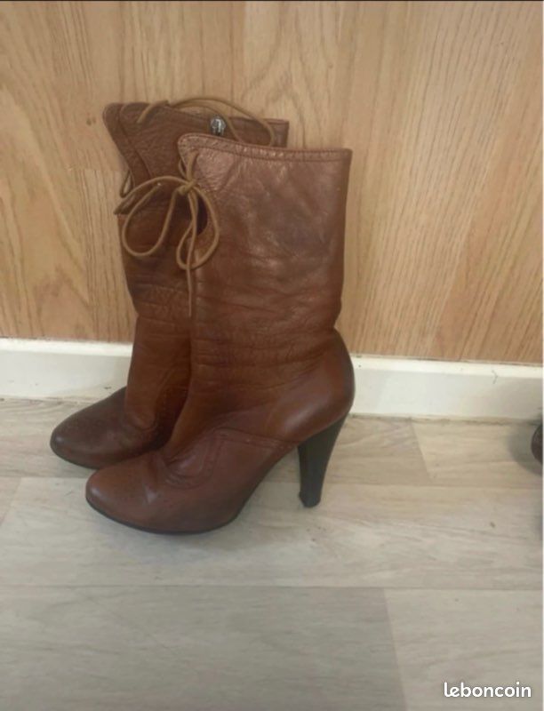Bottes pour femme cuir (image 1)