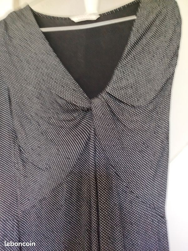 Robe noire points blancs (image 2)
