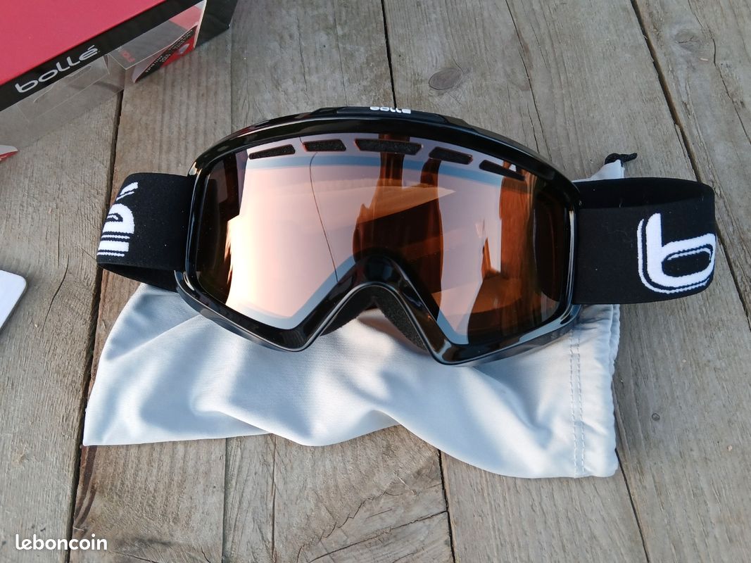 Bollé Masque De Ski Nova II Matte Matte Black Photochromic Fire Red Cat 3 21846 Ice