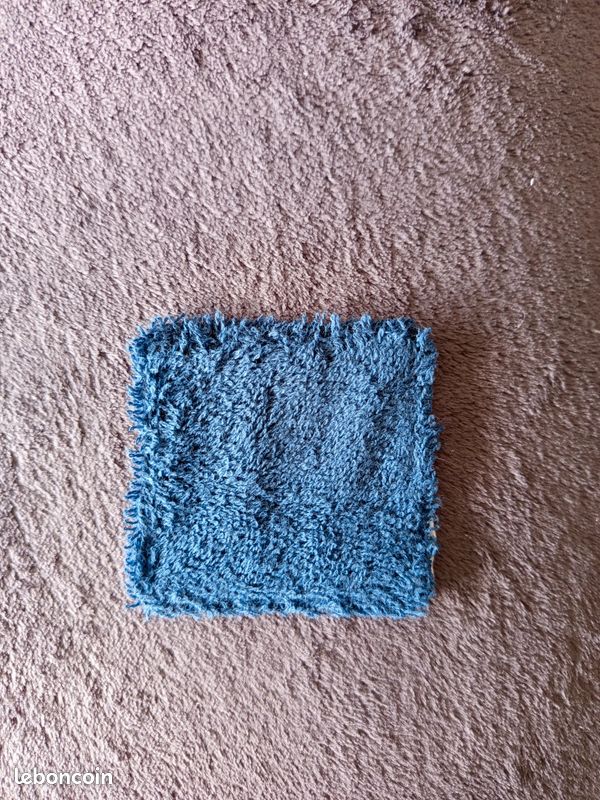 Sac pochon + 5 lingettes lavables réutilisables 8 x 8 cm « imprimé étoiles » (image 5)