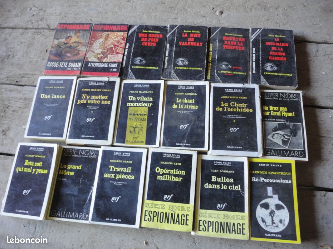 Lot de 18 livres policier série noire (image 1)