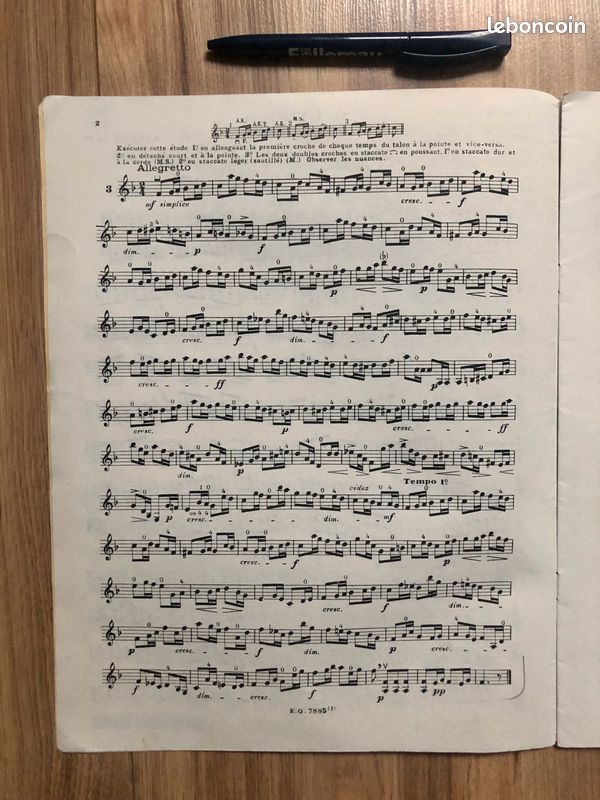 Partition 36 Etudes de violon - H.E Kayser op. 20 par Raoul Daniel (image 3)