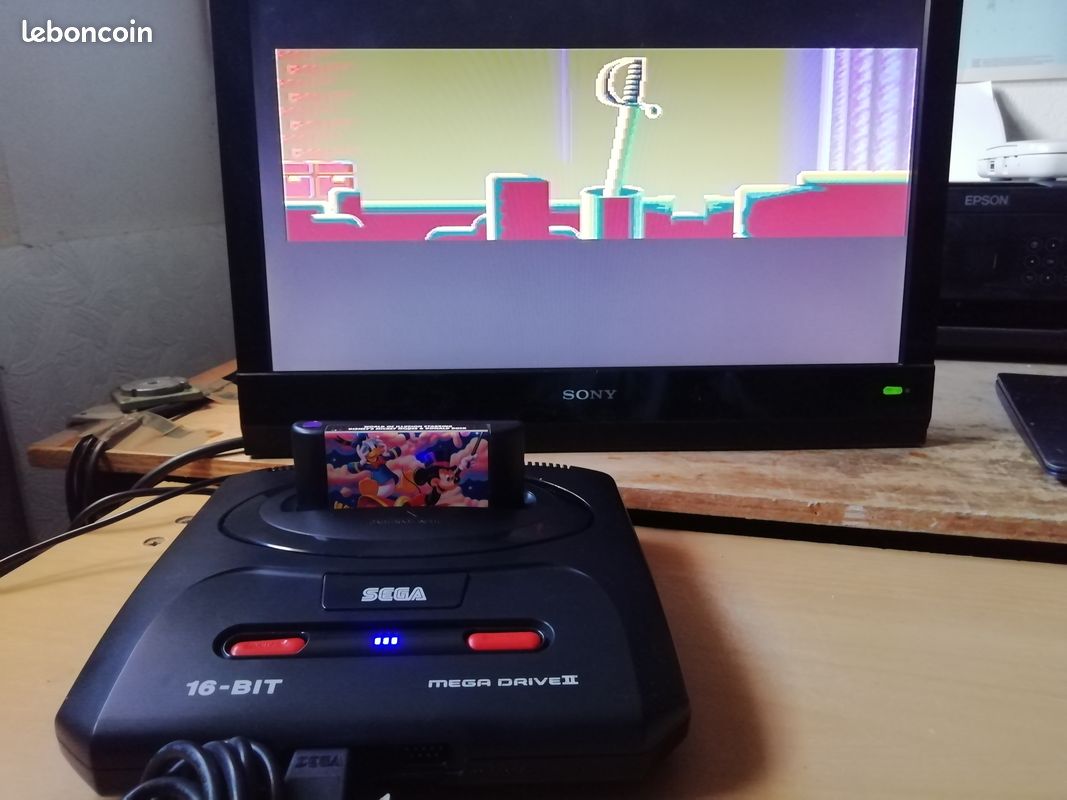 Console Sega Mega Drive II – Version PAL, Fonctionnelle, Sans Accessoires