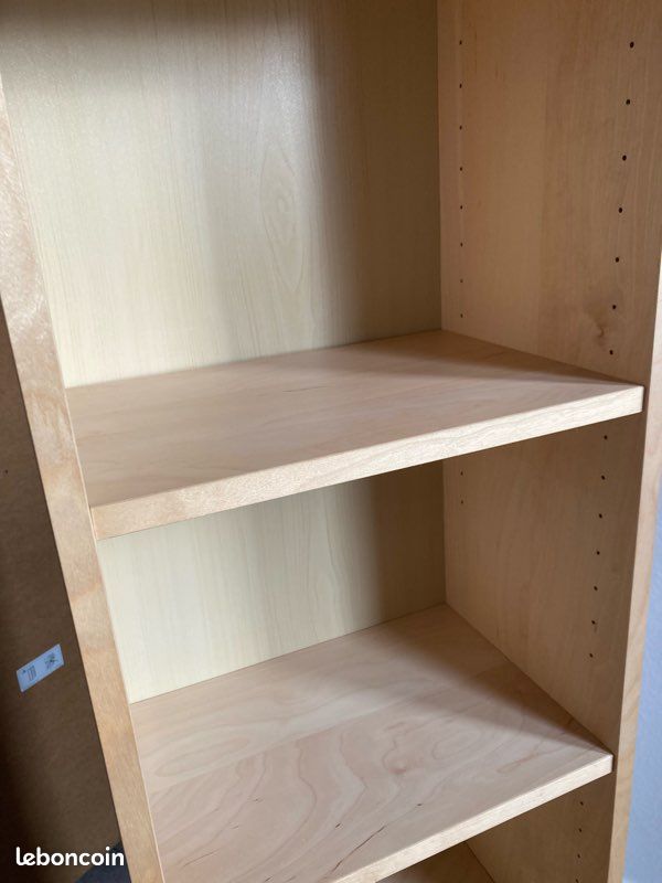 Ikea Billy 2 Bibliothèques Placage bouleau 40 x 28 x 202 cm - Ameublement