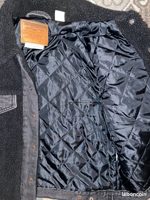 Veste Levi's Sherpa à manches courtes - Noir - Taille M (image 4)