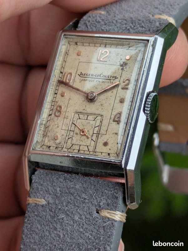 Montre Mécanique Rectangulaire Jaeger - Occasion Bon État - Unisexe