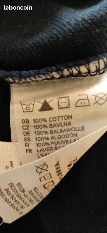 Polo chemise 2 en 1 marine H&M 8 ans (image 5)