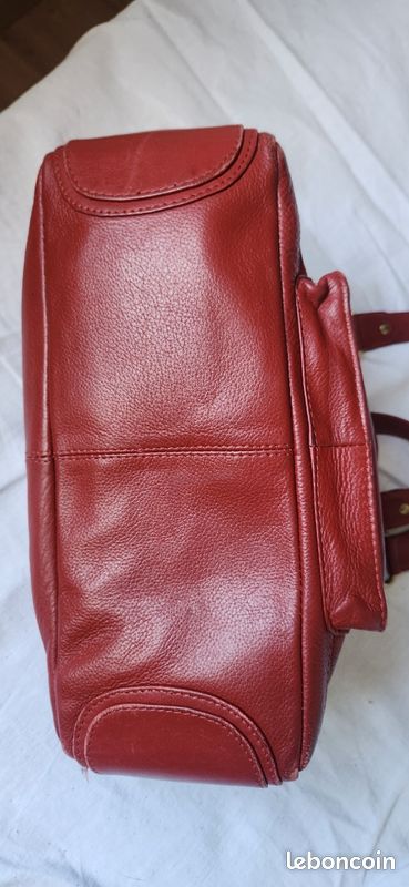 Sac à main cuir rouge marque Catwalk (image 5)