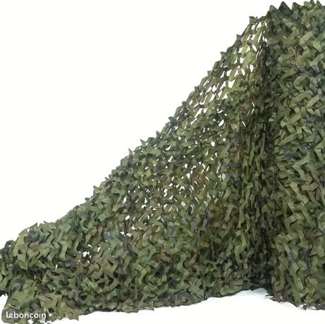 Filet De Camouflage Militaire 2x6m - Protection Solaire Et Dissimulation Pour Chasse, Camping Et Jardin