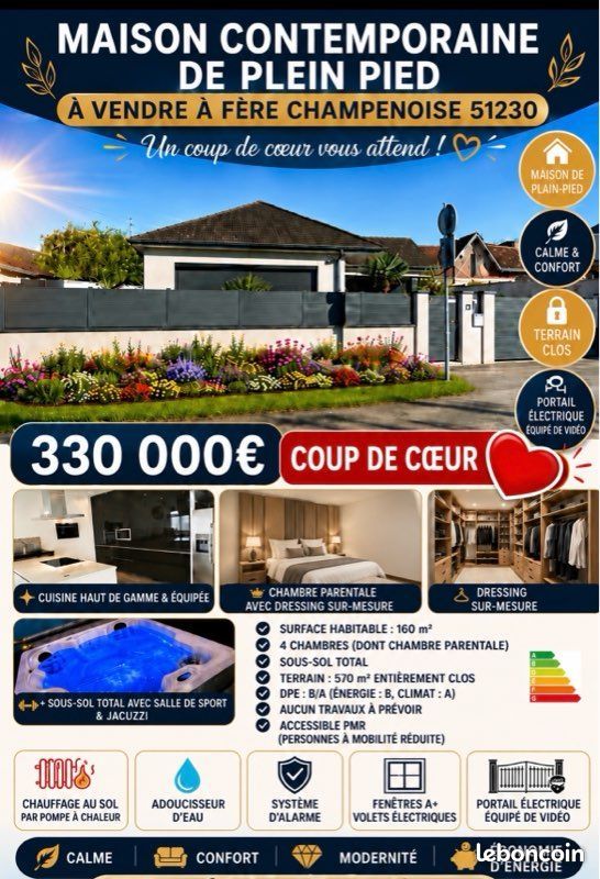 Maison 7 pièces 160 m² · à Fère-Champenoise · 160 m² · 330 000 €