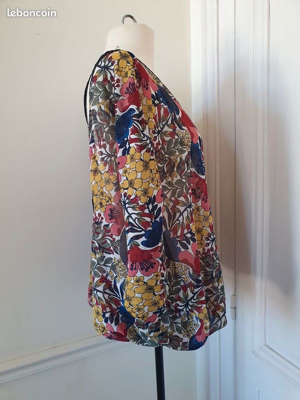Molly braken blouse fleurie voile 48 leger tunique chemisier (image 3)