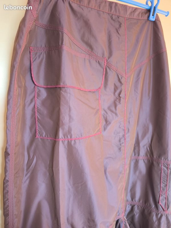 Jupe volantée en taffetas violette, originale - Alain Weiz (image 3)