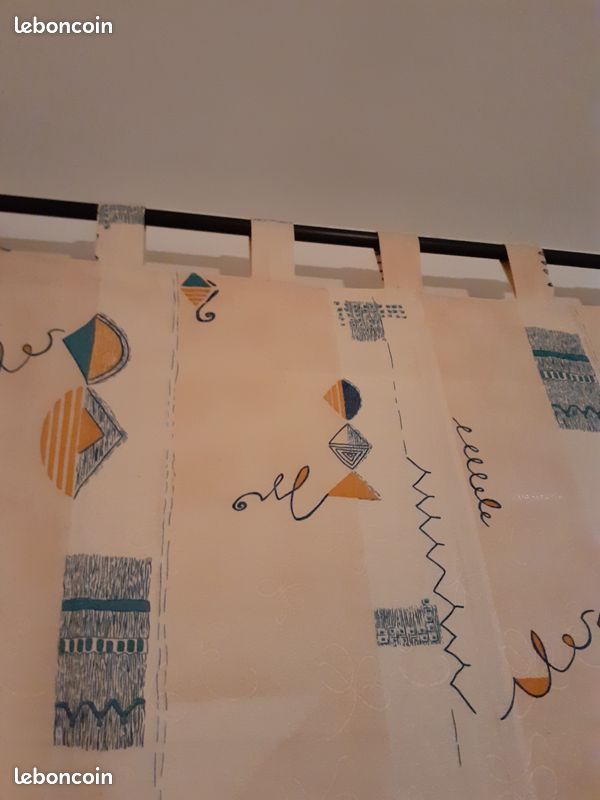1 lot de 2 doubles rideaux vintage (image 6)