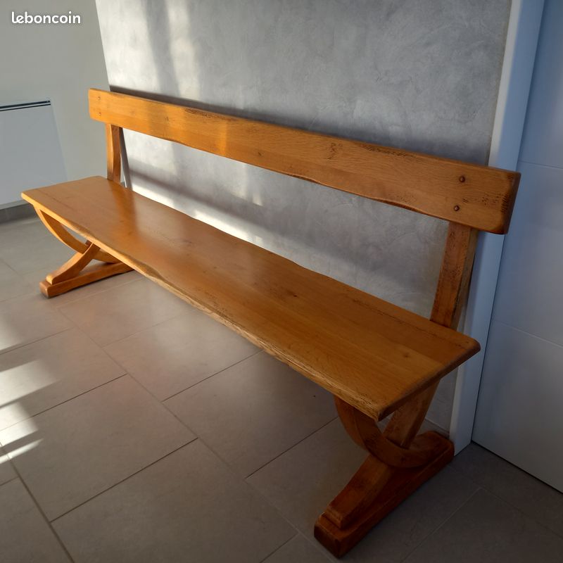 Banc chêne massif AUGER (image 1)