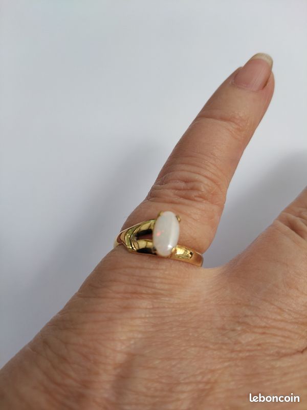 Bague Plaqué Or - Taille 52 - Occasion (état à Vérifier)