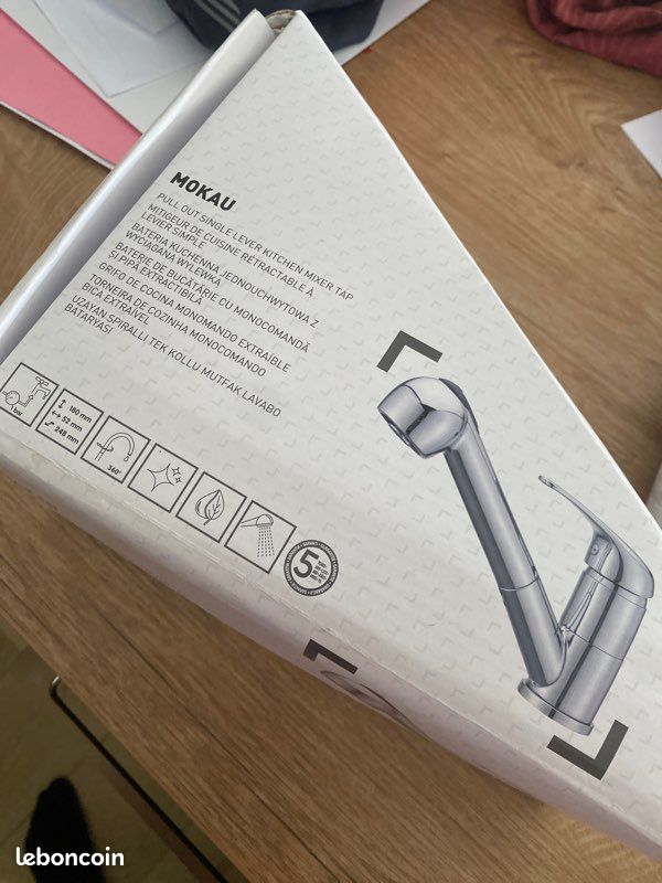 Mitigeur de cuisine rétractable douchette neuf (image 1)