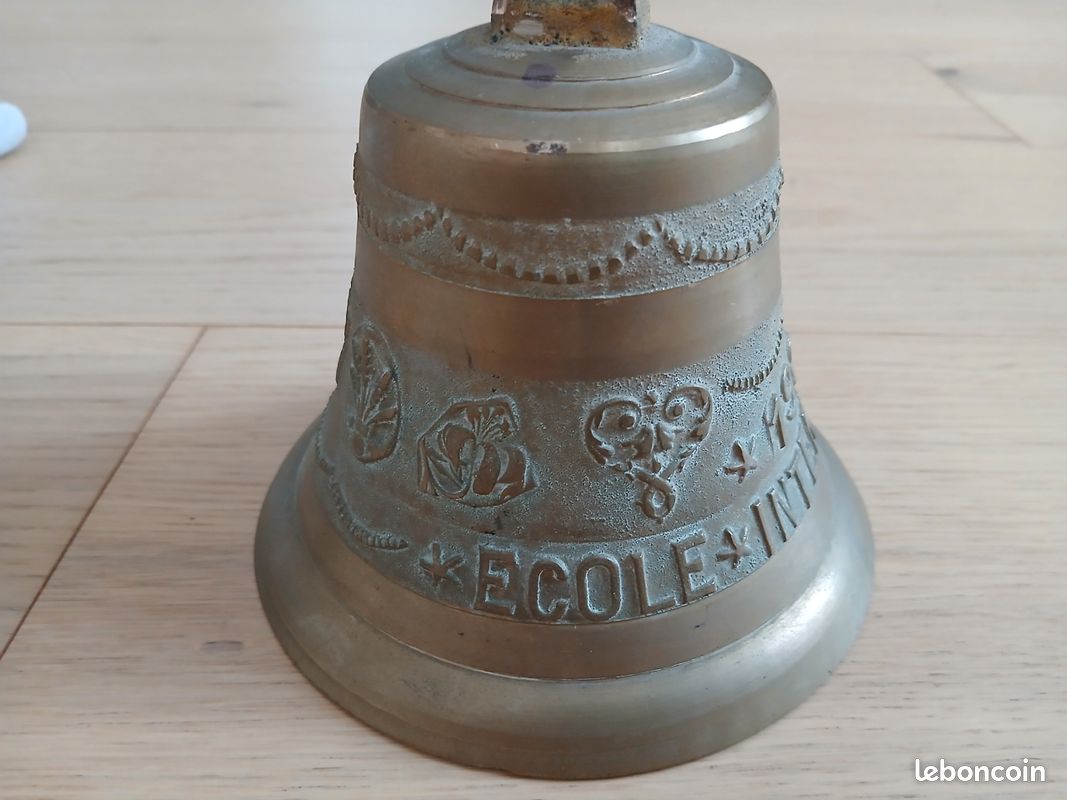 aubaho Cloche de Table 13cm Bell Cloche d'hôtel Cloche d'école