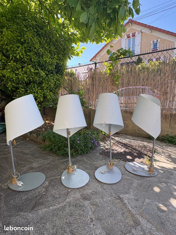 Lot de 4 lampes design blanches – style moderne / scandinave (image 3)