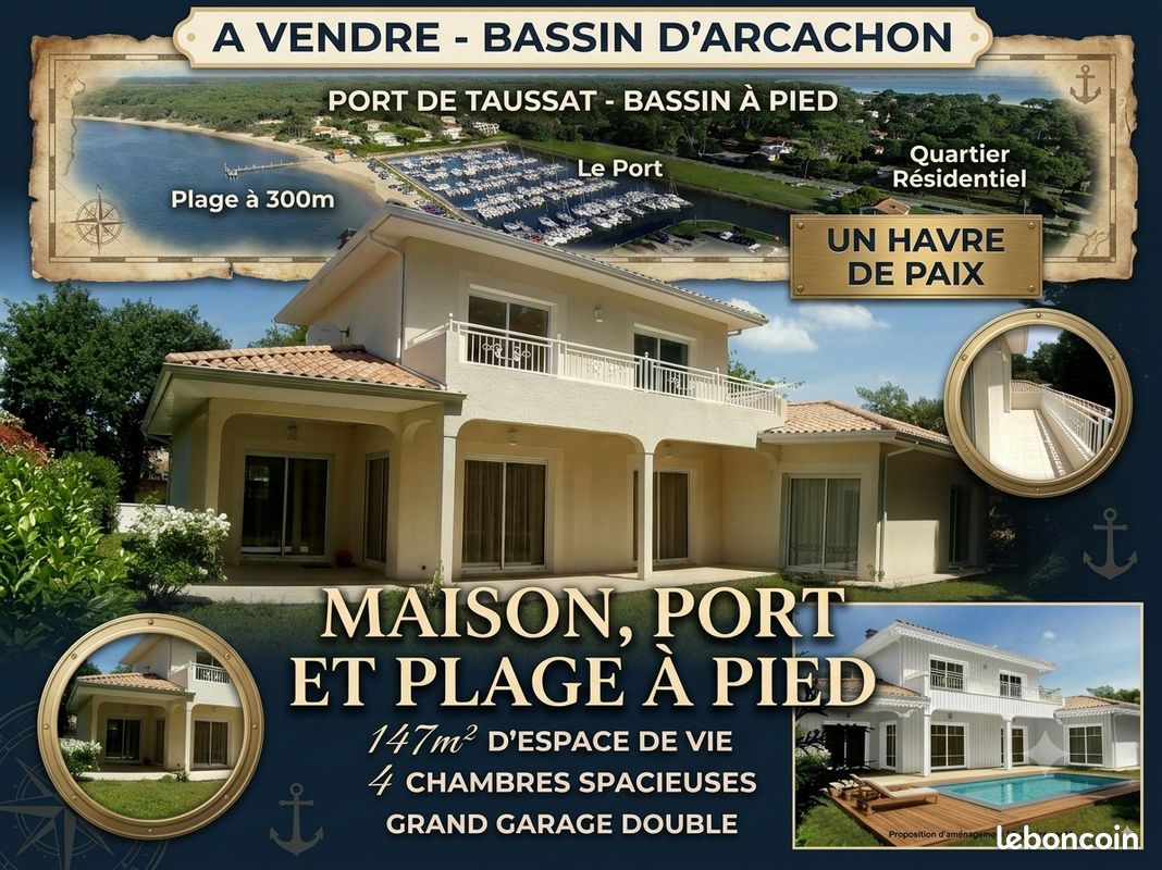 Maison 6 pièces 147 m² · à Lanton · 147 m² · 759 000 €