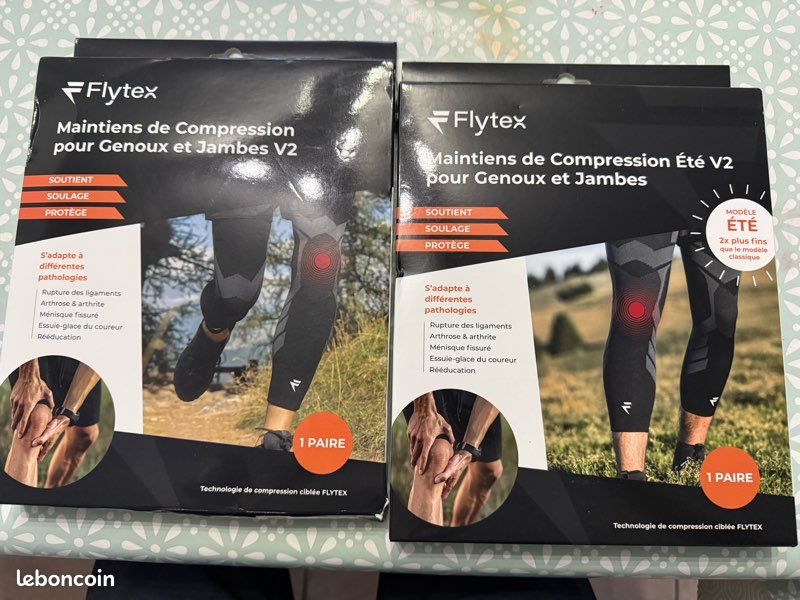 Manchons De Compression Flytex Pour Jambes Complètes - Soutien Genou, Respirant - Taille M, L, XL - LAKEMON