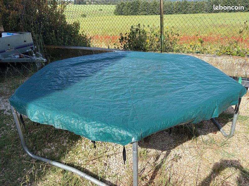 Trampoline extérieur 240 avec bâche de protection (image 4)