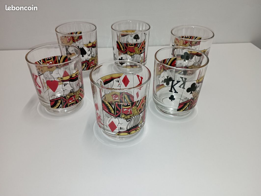 Set De 6, Verres à Eau Romantiques, Verres à Boire Premium