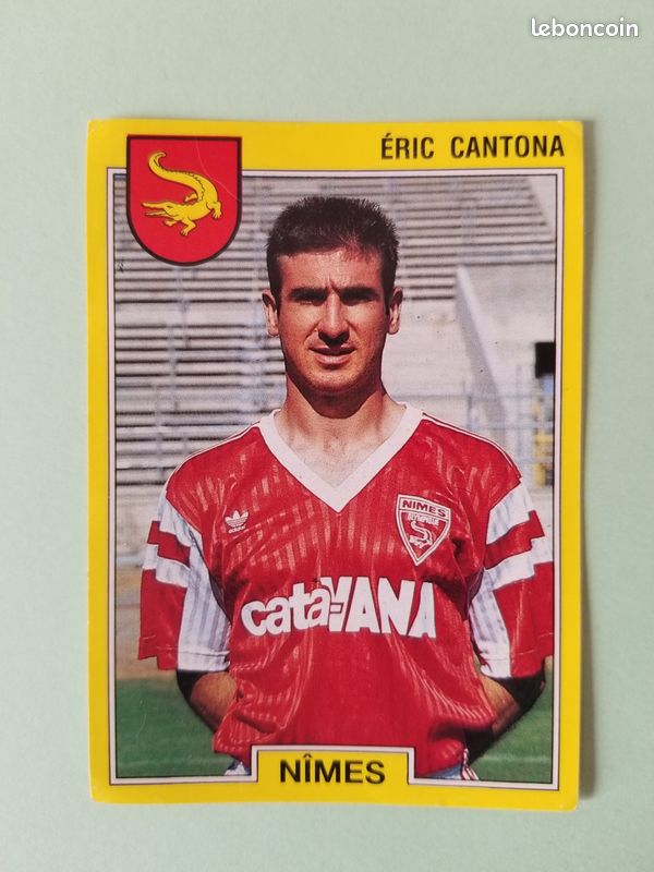 Carte Panini Éric Cantona Équipe De France – La Vache Qui Rit 1992, N°6, Occasion